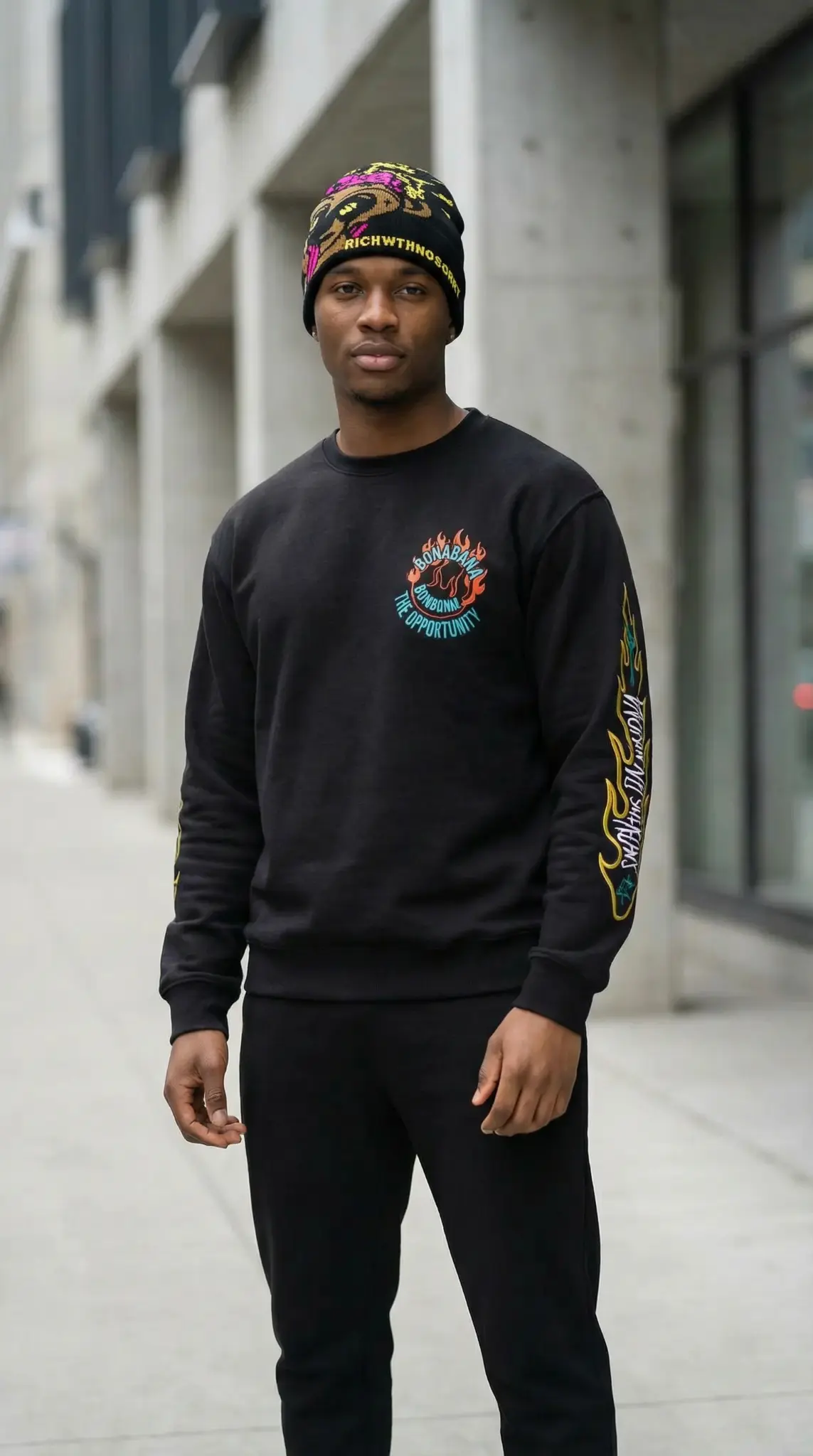 RICHWITHNOSORRY Beanie - Black