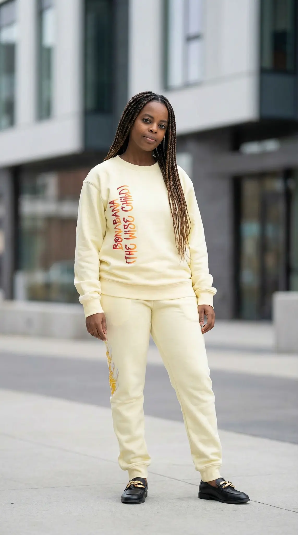 BONABANA "The Wise Child" Sweatshirt - Cream