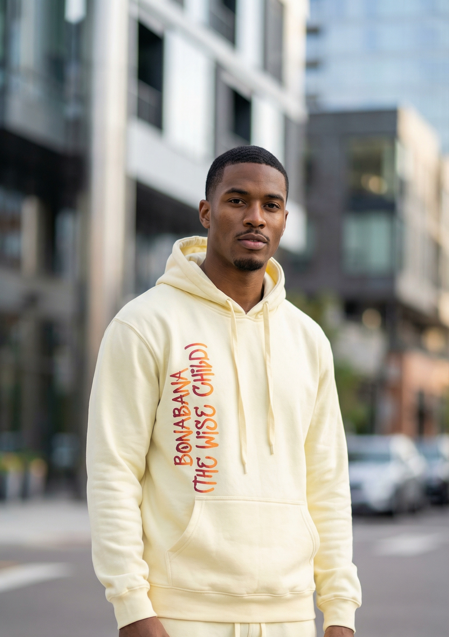 BONABANA "The Wise Child" Hoodie - Cream