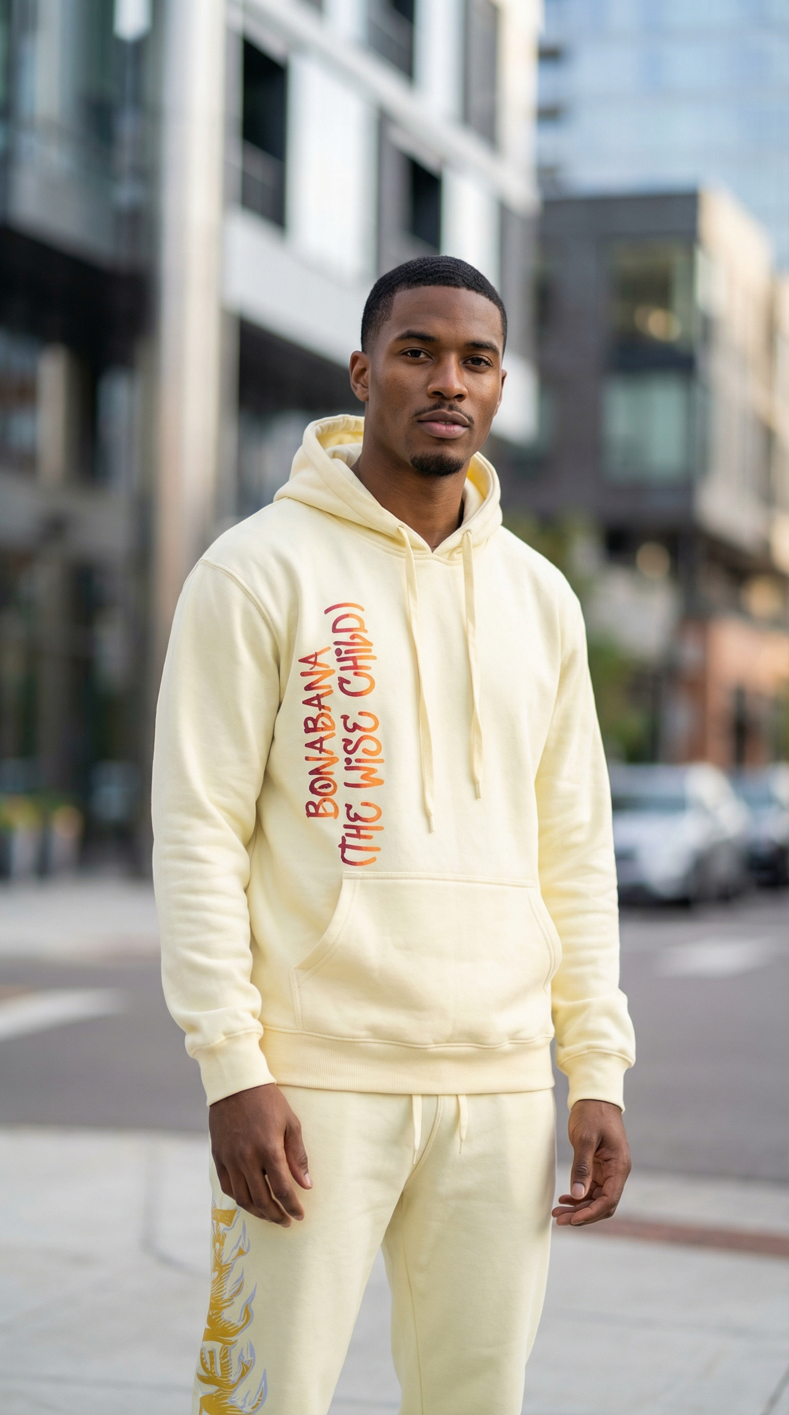 BONABANA "The Wise Child" Joggers - Cream
